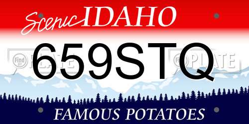 659STQ Idaho License Plate