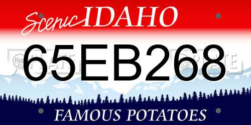 65EB268 Idaho License Plate
