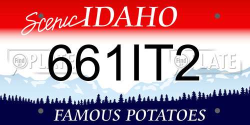 661IT2 Idaho License Plate