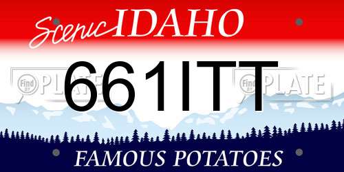 661ITT Idaho License Plate