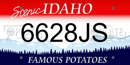 6628JS Idaho License Plate