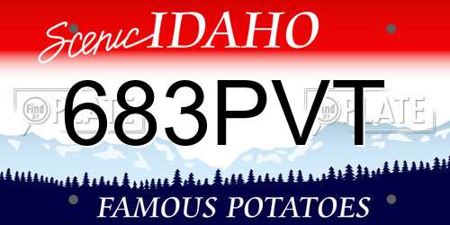 683PVT Idaho License Plate