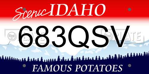 683QSV Idaho License Plate