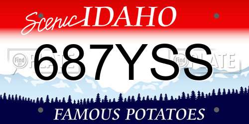 687YSS Idaho License Plate