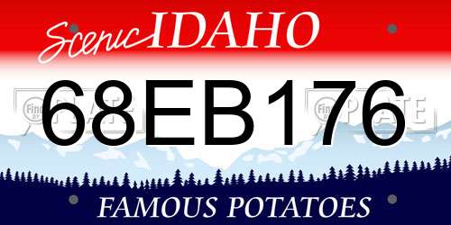 68EB176 Idaho License Plate