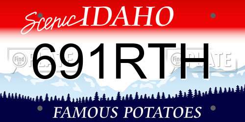 691RTH Idaho License Plate
