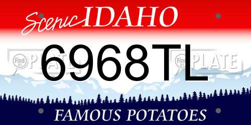 6968TL Idaho License Plate