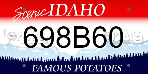 698B60 Idaho License Plate