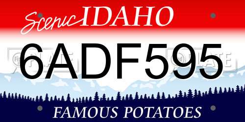 6ADF595 Idaho License Plate