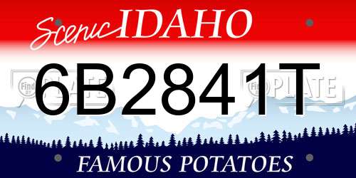 6B2841T Idaho License Plate