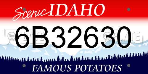 6B32630 Idaho License Plate