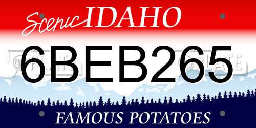 6BEB265 Idaho License Plate
