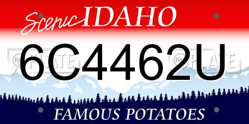 6C4462U Idaho License Plate