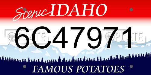 6C47971 Idaho License Plate
