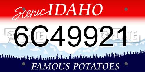 6C49921 Idaho License Plate