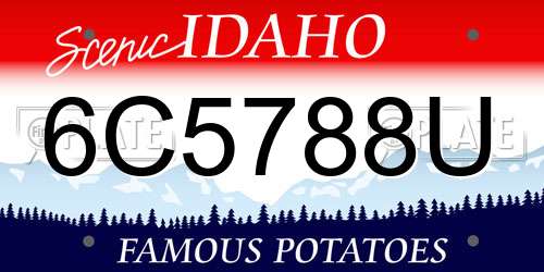 6C5788U Idaho License Plate