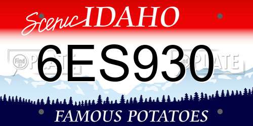 6ES930 Idaho License Plate