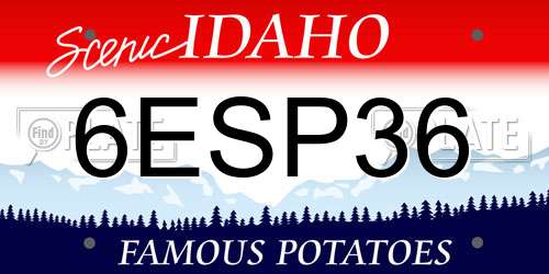 6ESP36 Idaho License Plate