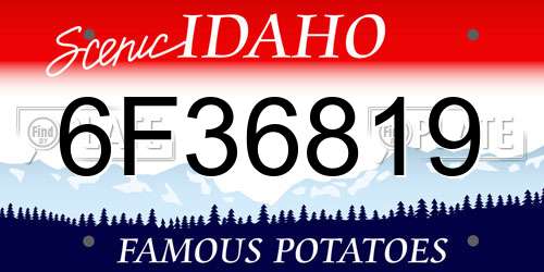 6F36819 Idaho License Plate