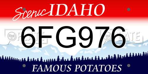 6FG976 Idaho License Plate