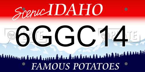 6GGC14 Idaho License Plate