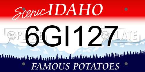 6GI127 Idaho License Plate