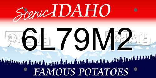 6L79M2 Idaho License Plate