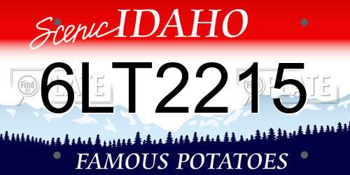 6LT2215 Idaho License Plate