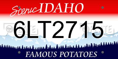 6LT2715 Idaho License Plate