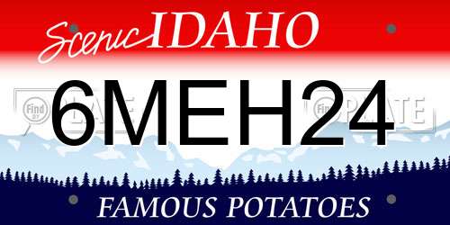 6MEH24 Idaho License Plate
