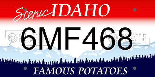 6MF468 Idaho License Plate