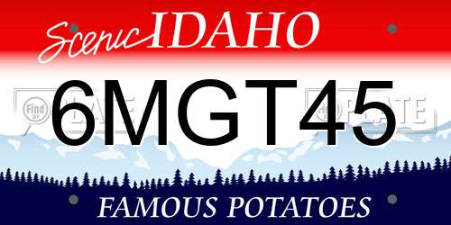 6MGT45 Idaho License Plate