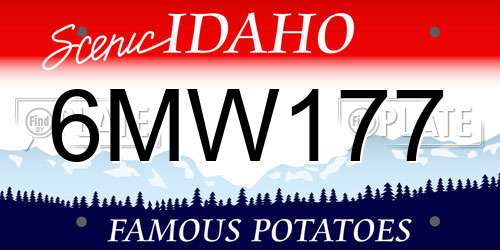 6MW177 Idaho License Plate