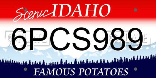6PCS989 Idaho License Plate