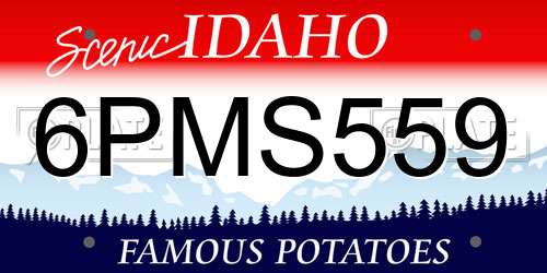 6PMS559 Idaho License Plate