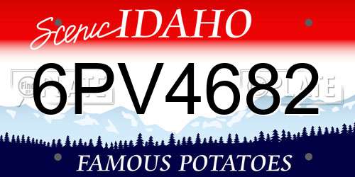 6PV4682 Idaho License Plate