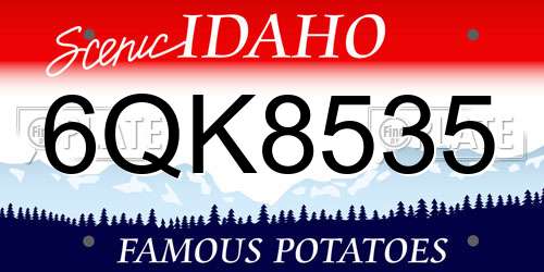6QK8535 Idaho License Plate
