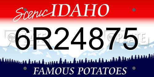 6R24875 Idaho License Plate