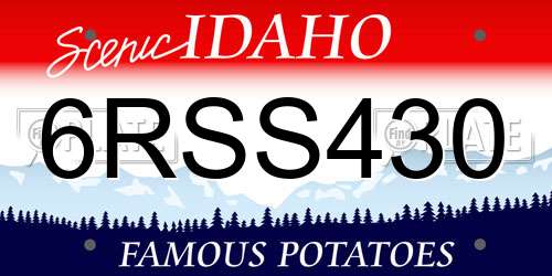 6RSS430 Idaho License Plate