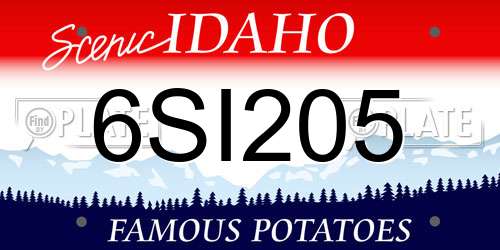 6SI205 Idaho License Plate