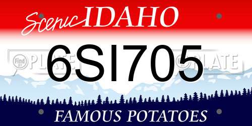 6SI705 Idaho License Plate