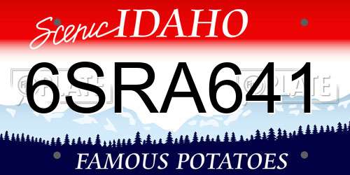 6SRA641 Idaho License Plate