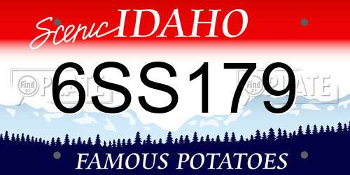 6SS179 Idaho License Plate