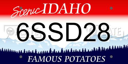 6SSD28 Idaho License Plate