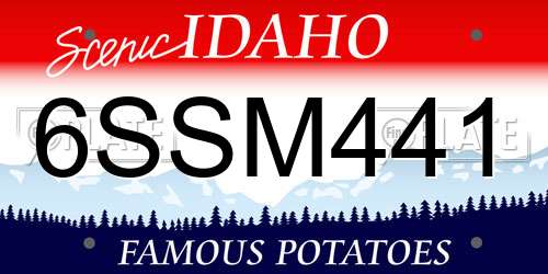 6SSM441 Idaho License Plate