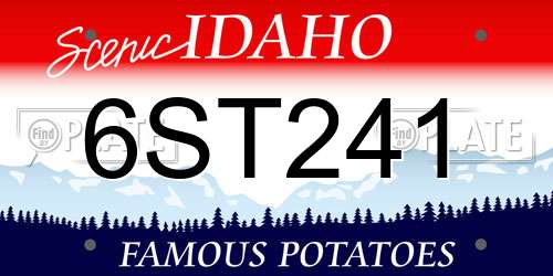 6ST241 Idaho License Plate