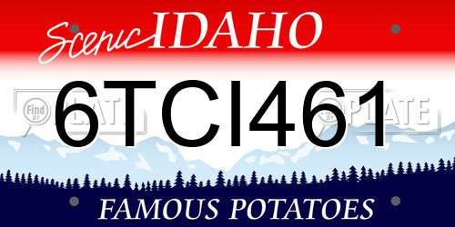 6TCI461 Idaho License Plate