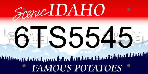 6TS5545 Idaho License Plate
