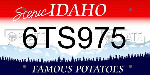 6TS975 Idaho License Plate
