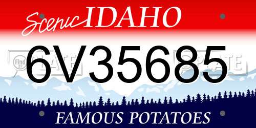 6V35685 Idaho License Plate